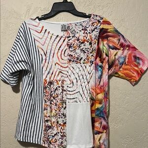 Parsley & Sage Multicolor Artistic Women's Top